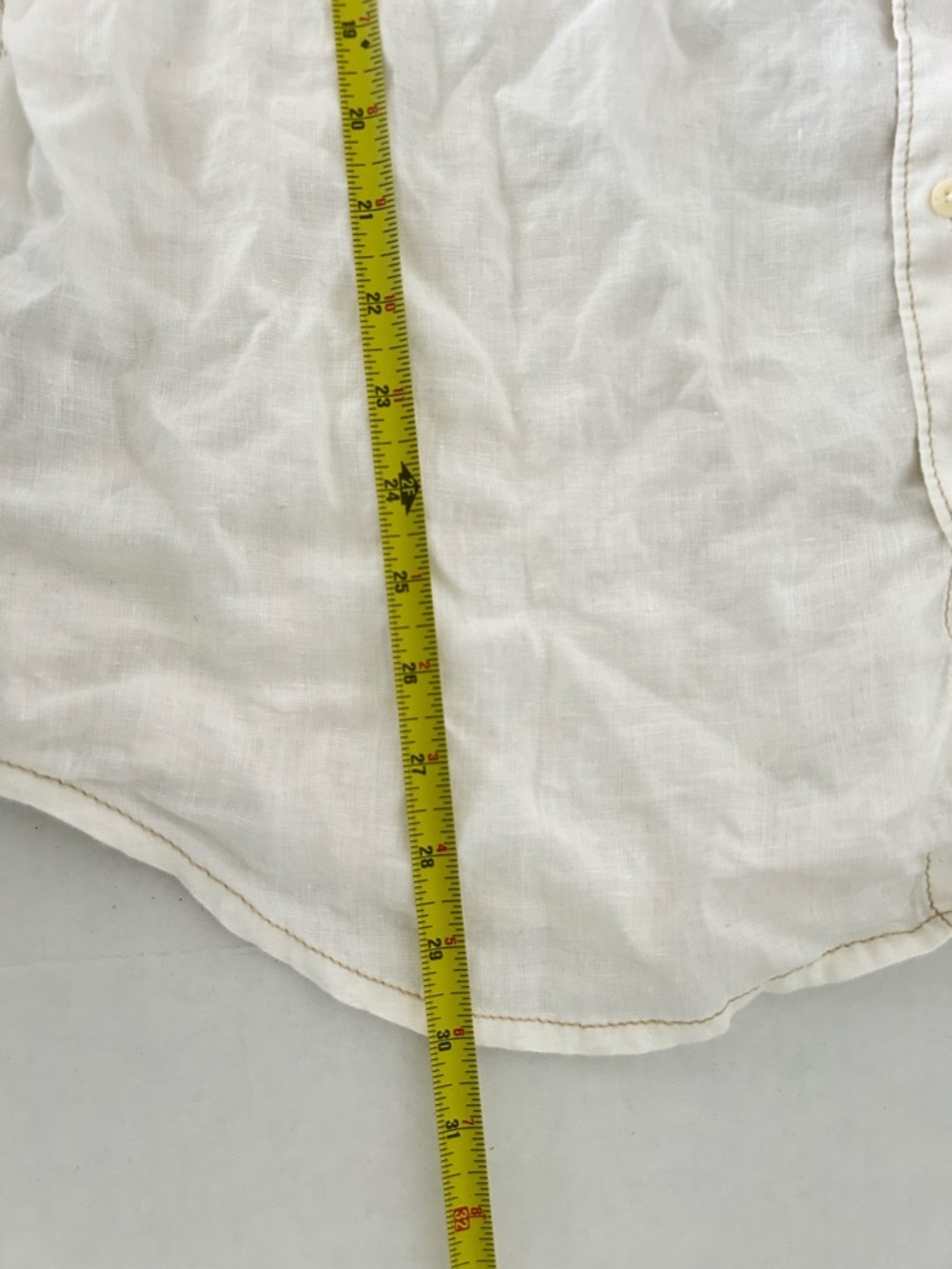Tommy Bahama | Button Front Linen Shirt Mens Size XL Beige Short Sleeves - Picture 5 of 7